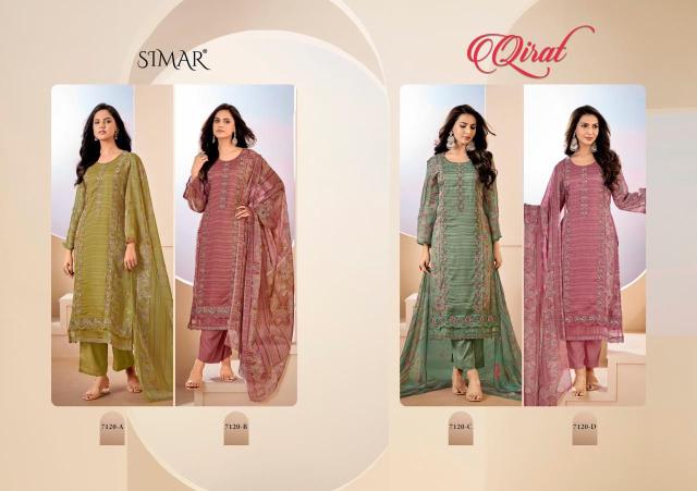 Glossy simar qirat cotton dress materials wholesale dealers